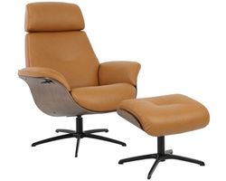 Falcon Swivel Recliner and Ottoman (5 colors) In stock - Fast shipping