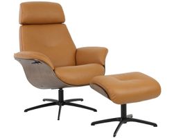 Falcon Swivel Recliner and Ottoman (5 colors) In stock - Fast shipping
