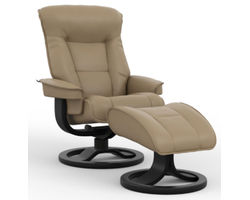 Bergen R Swivel Recliner and Ottoman - 2 Sizes (+30 leathers)