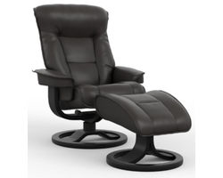 Bergen R Swivel Recliner and Ottoman Havana - 2 Sizes (In stock - Fast shipping)