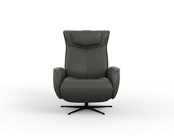 Axel Large Cordless Dual Power Swivel Recliner (SL 227 GREY Clearance) - In Stock