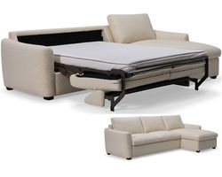 Charli 77747 Chaise Sleeper Sectional (full or queen) +50 fabrics