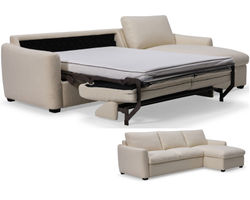Charli 77732 Chaise Sleeper Sectional (full or queen) +50 fabrics