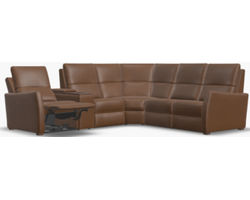 Luna 40110 Triple Power Reclining Sectional (+100 leathers)