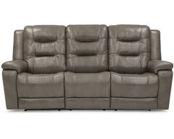 Leighton 41063 Power Headrest Power Reclining Sofa (86") +100 leathers