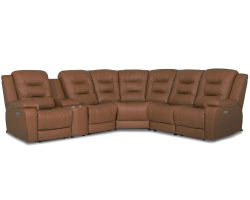 Leighton 41063 Power Headrest Power Reclining Sectional (+100 leathers)