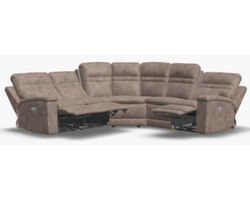 Leo 41185 Power Headrest Power Reclining Sectional (+50 fabrics)