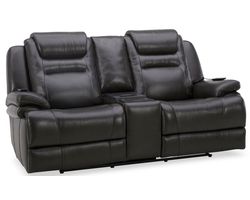 Keaton 473 Zero Gravity Triple Power Reclining Console Loveseat with Heat and Massage and Refrigerator Cooling   (+2 colors) IN STOCK