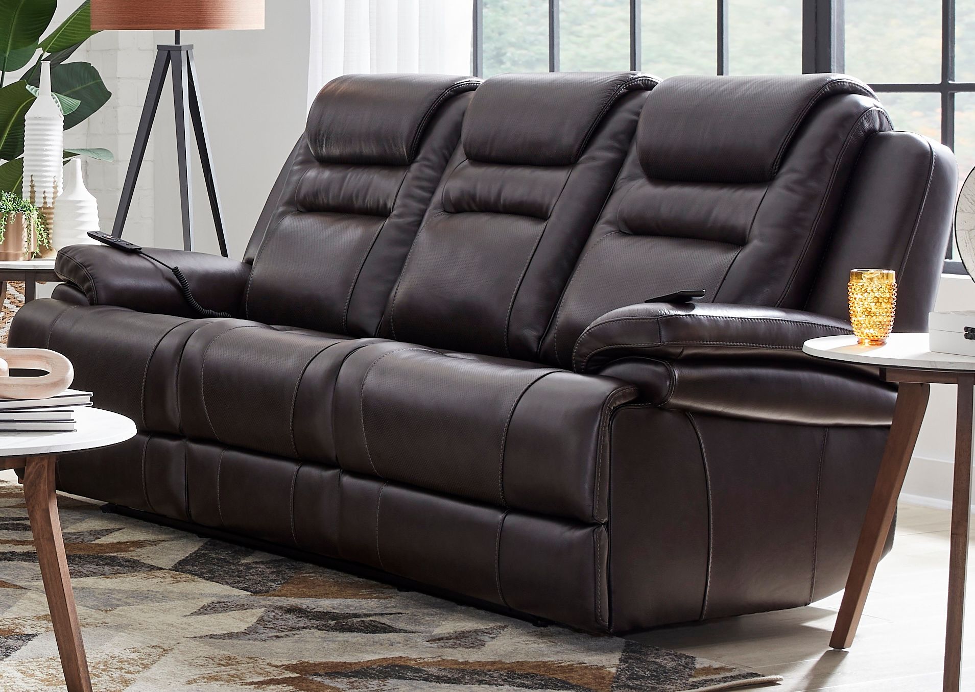 Keaton 473 Zero Gravity Triple Power Reclining Console