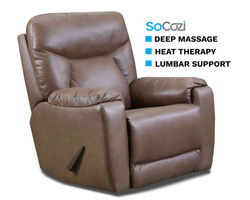 Conrad Recliner w/ Massage + Heat + Lumbar + Free Power Headrest (+140 colors)