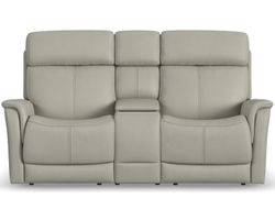 View 1524 Triple Power Reclining Console Loveseat (050-01) +3 colors