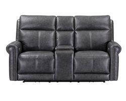 Alexander 1645 Triple Power Reclining Console Loveseat 706-03 (76&quot;) 2 colors