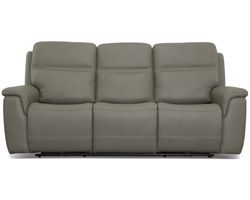 Sawyer Leather Power Reclining Sofa with Power Headrests and Lumbar (009-01) ZERO GRAVITY - In stock