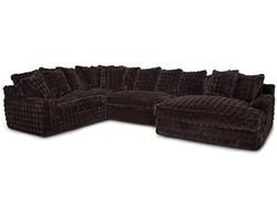 Angel 878 Modular Sectional Chocolate (includes pillows)