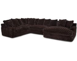 Angel 878 Modular Sectional Chocolate (includes pillows)