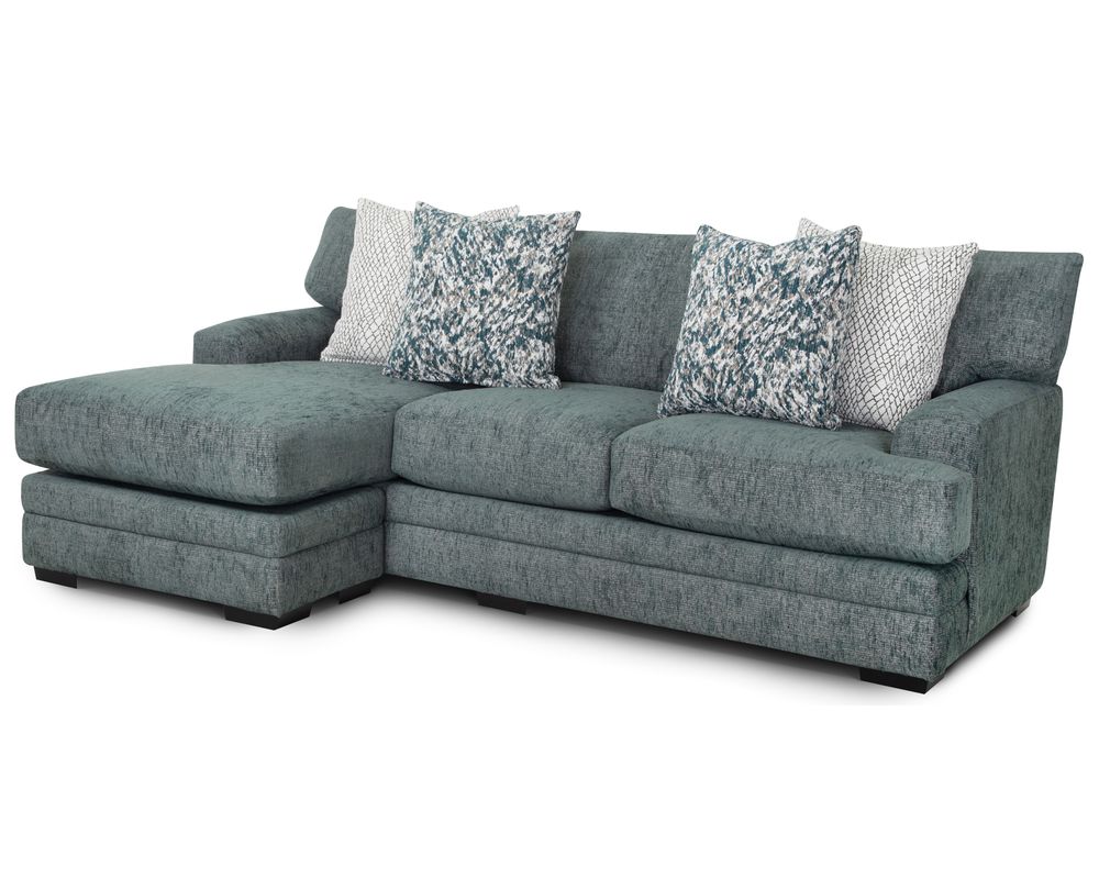 Emerald 960 Sofa with Reversible Chaise (99") includes pillows