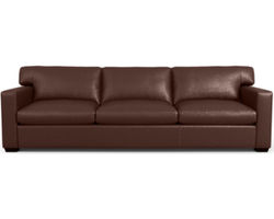 Madison Track Arm Grande 109&quot; Leather Sofa (In Stock)
