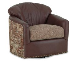 Dillon LF0403 Leather Fabric Swivel Chair
