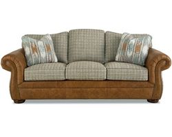 Grandover LF2685 Leather and Fabric Sofa (92&quot;)