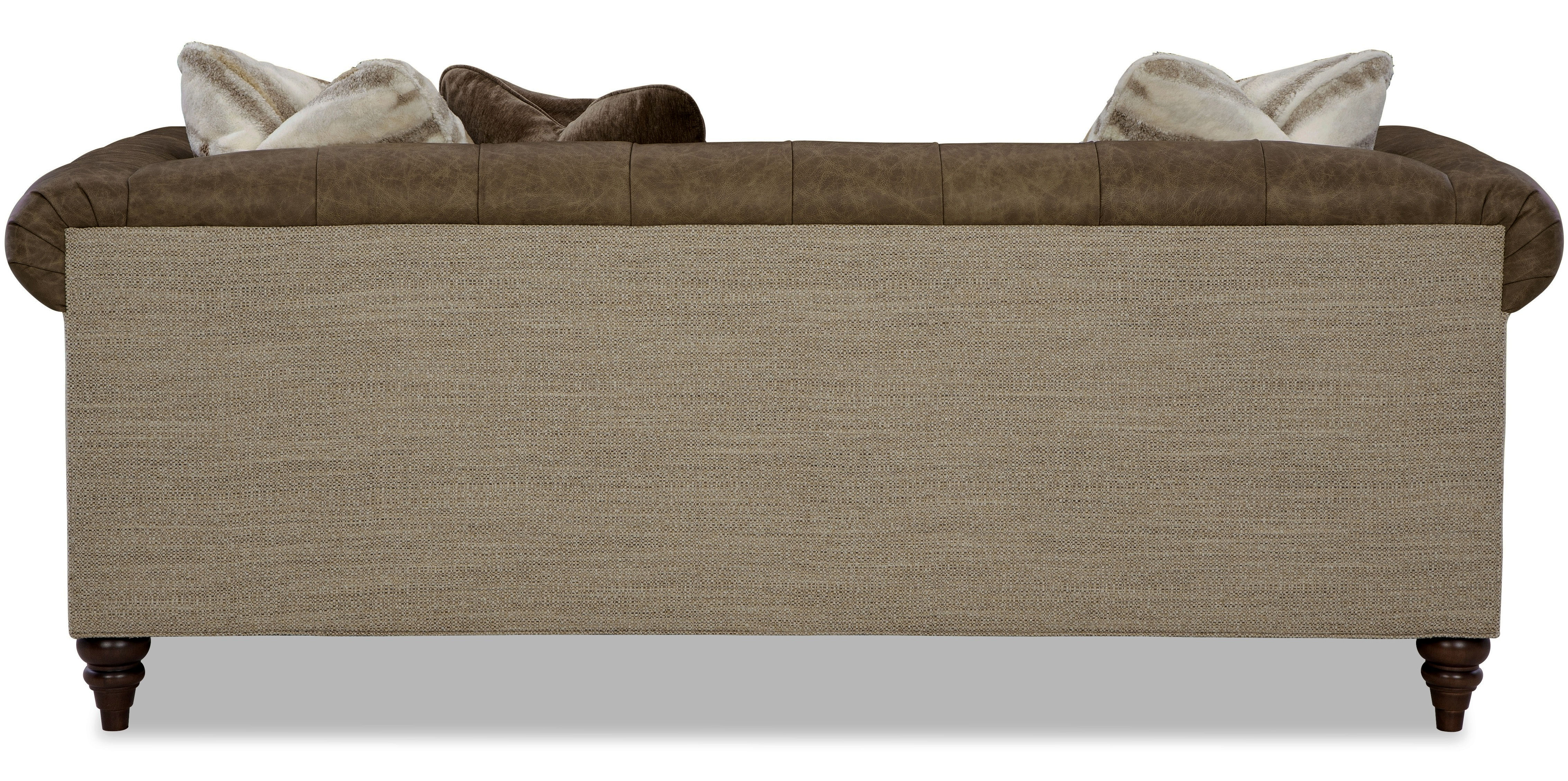Chesterfield LF7431 Leather and Fabric Sofa (88