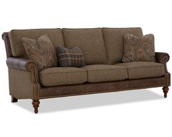 Timberline LF7482 Leather and Fabric Sofa (89")