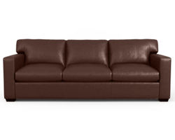 Madison Track Arm 88&quot; Leather Sofa (In Stock)