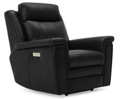 Asher Leather Power Recliner with Power Headrest &amp; Lumbar (In Stock)