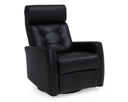 Baltic II Black Leather Swivel Glider Power w/Power Headrest (In Stock)