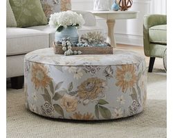 Flora 39&quot; Powder Cocktail Ottoman 140 (In stock)