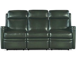 Hamilton Zero Gravity Power Headrest Power Reclining Sofa Green (In stock)