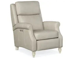 Hurley Power Headrest Power Recliner White (In Stock)