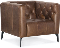 Nicolla Leather Chair Brown (In stock)