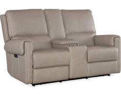 Somers Power Headrest Power Reclining Console Loveseat - In stock