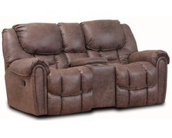 Fallon 78&quot; Reclining Console Loveseat Tan (In stock)