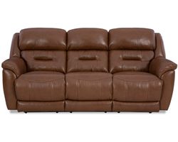 Contender 90" Zero Gravity Leather Triple Power Recliner Sofa - In stock