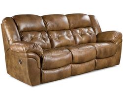 Denver 93&quot; Double Reclining Leather Sofa Brown (In stock)