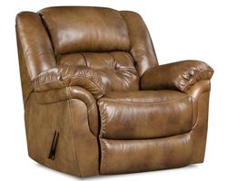 Denver Leather Rocker Recliner Brown (In stock)