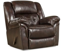 Denver Leather Rocker Recliner Chocolate (In stock)