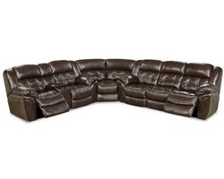 Denver Three Piece Reclining Sectional Chocolate (In stock)