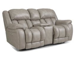 Global 81" Triple Power Reclining Console Loveseat Smoke (In stock)