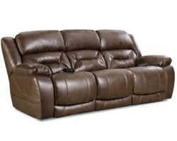 Greer 91" Triple Power Reclining Sofa Walnut (In stock)