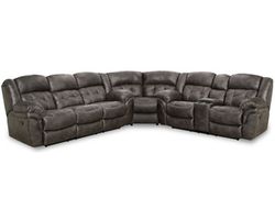 Haven Three Piece Power Reclining Sectional Charcoal (In stock)