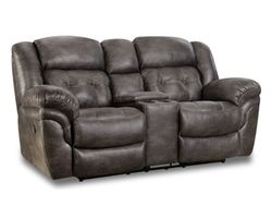 Haven 81&quot; Reclining Console Loveseat Charcoal (In stock)