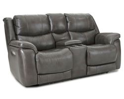 Idris 89&quot; Zero Gravity Triple Power Reclining Console Loveseat Grey (In stock)