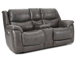 Idris 89" Zero Gravity Triple Power Reclining Console Loveseat Grey (In stock)