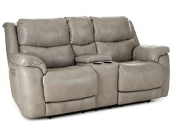 Idris 89" Zero Gravity Triple Power Reclining Console Loveseat Mushroom (In stock)