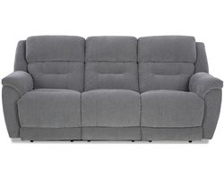 Knockout 89" Zero Gravity Triple Power Reclining Sofa Grey (In stock)