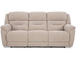 Knockout 89&quot; Zero Gravity Triple Power Reclining Sofa Tan (In stock)