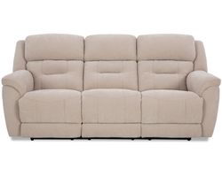 Knockout 89" Zero Gravity Triple Power Reclining Sofa Tan (In stock)