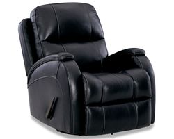 Phantom Leather Swivel Glider Recliner Navy (In stock)
